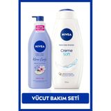 Nivea Creme Soft Kremsi Dokunuş Duş Jeli 750ml ve Değerli Yağlar Içeren Nemlendirici Vücut Losyonu 400ml