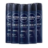 Nivea Deep Dimension Antiperspirant 5x150 ml Erkek Sprey Deodorant