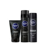 Nivea Deep Dimension Antiperspirant Erkek Sprey Deodorant 150 ml + Sakal ve Yüz Jeli + Tıraş Jeli 200 ml