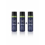 Nivea Deep Dimension Tıraş Köpüğü 200 Ml X 3 Adet