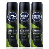 Nivea Deo Deep Dimension Amazonia 3x150 ml Erkek Sprey Deodorant