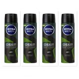 Nivea Deo Deep Dimension Amazonia 4x150 ml Erkek Sprey Deodorant