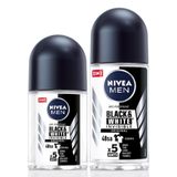 Nivea Deodorant Deep Dimension Amazonia 50 ml Men Erkek Roll-On ve Black White Invisible Original Mini 25 ml Roll-On