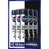 NIVEA Deodorant Men Erkek Sprey Black&white Invisible Original 48 Saat