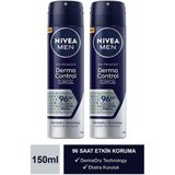 Nivea Derma Control Clinical 2x150 ml Erkek Sprey Deodorant