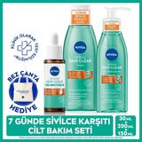 Nivea Derma Skin Clear Akne Karşıtı Cilt Bakım Seti 30ml Serum, 150ml Yüz Temizleme Jeli, 200ml Tonik