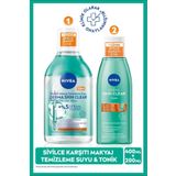 NIVEA Derma Skin Clear Karşıtı Tonik 200ml ve Micellar Makyaj Temizleme Suyu 400ml, Niasinamid, PH