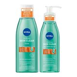 NIVEA Derma Skin Clear Karşıtı Yüz Temizleyici 150ml, Derma Skin Nemlendirici Tonik 200ml