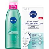 Nivea Derma Skin Clear Sivilce Karşıtı Arındırıcı Tonik 200ml ve T-Bölgesi & Siyah Nokta Temizleyici Bant