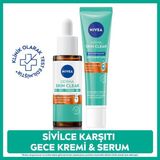 Nivea Derma Skin Clear Sivilce Karşıtı Cilt Serumu 30ML ve Gece Arındırıcı Krem 40ML, Niasinamid