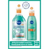 Nivea Derma Skin Clear Sivilce Karşıtı Tonik 200ml ve Micellar Makyaj Temizleme Suyu 400ml, Niasinamid, PH