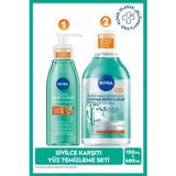 Nivea Derma Skin Clear Sivilce Karşıtı Yüz Temizleme Jeli 150ml ve Micellar Makyaj Temizleme Suyu 400ml