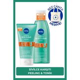Nivea Derma Skin Clear Sivilce Karşıtı Yüz Temizleyici Peeling 150ml, Derma Skin Nemlendirici Tonik