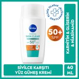 Nivea Derma Skin Clear UV Fluid 50+SPF Akne Karşıtı Yüz Güneş Kremi 40 ml