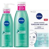 Nivea Derma Skin Clear Yüz Temizleme Jeli, Tonik Ve Cilt Temizleyici Bant