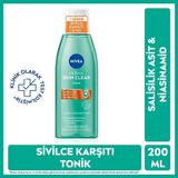 Nıvea Derma Skin Clear Yüz Temizleme Tonik 200Ml, Karma Ve Yağlı Ciltler