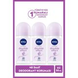 Nivea Double Effect 3x50 ml Kadın Deodorant Roll-On