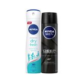 Nivea Dry Fresh Antiperspirant Ter Önleyici Leke Yapmayan Deodorant Seti