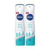 NIVEA Dry Fresh Kadın Deodorant 150 Ml 2'li Avantaj Paketi