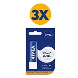 Nivea Dudak Bakım Kremi Original, 24 Saat Koruma 4, 8G X3
