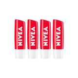 Nivea Dudak Bakım Kremi Straw Berry Shine Çilek Aromalı 4,8 gr 4 Adet