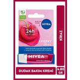 NIVEA Dudak Bakım Kremi ve Parlatıcısı Kiraz 4,8 g 24 Saat Nem