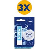 Nivea Dudak Kremi Hydro Care 4,8g x 3 SPF 15 ile 24 Saat Süren Nem Koruma