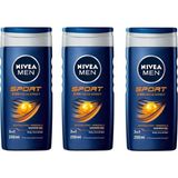 Nivea Duş Jeli Men Sport Clean 250 Ml( 3 Adet )=(250 ml x 3 Adet =750 ml )