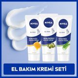 Nivea El Bakım Kremi Seti 75 ml Hızlı Emilim Koruyucu Bal Mumu ve Nemlendirici Zeytinyağı