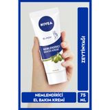 NIVEA El Kremi Nemlendirici Bakım Kremi Zeytinyağı 75ml, Yumuşak Cilt, Yağlı His Bırakmaz