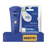 Nıvea El Kremi Yoğun Nemlendirme Kuru Ciltler İçin 75 Ml & Original Dudak Bakım Kremi 4.8 Gr