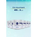 NIVEA El ve Vücut Yoğun Nemlendirici Bakım Kremi 400 ml x 6 Adet