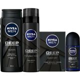 Nivea Erkek Cilt Bakım Seti Deep Duş Jeli ile Derin Temizlik ve Ferahlama