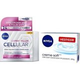 Nivea Expert Filler Yaşlanma Karşıtı Gündüz Kremi 50ML, SPF30 Hyaluronik Asit & Creme Soft Care Sabun 100