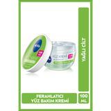 NIVEA Ferahlatıcı Hydro Jel Yüz Bakım Kremi, 100ml, Yağlı Cilt, 24 Saat Nemlendirici, Matlaştırıcı