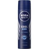 Nivea For Men Cool Kick 48 Saat Anti Perspirant Koruma 150 ml Serinleten Ferahlık Erkek Sprey Deodorant