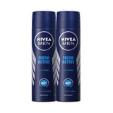 Nivea Fresh Active 2x150 ml Erkek Deodorant