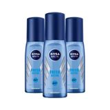 Nivea Fresh Active Pump Sprey 3x75 ml Erkek Deodorant