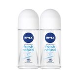 Nivea Fresh Natural 2x50 ml Kadın Deodorant Roll-On