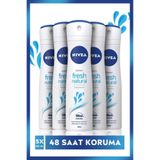 Nivea Fresh Natural 5x150 ml Kadın Sprey Deodorant