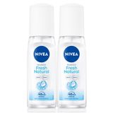 Nivea Fresh Natural Pump 2x75 ml Kadın Sprey Deodorant