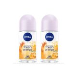 Nivea Fresh Orange 2x50 ml Kadın Roll-On