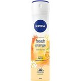 Nivea Fresh Orange Unisex Sprey Deodorant 150 ml – Portakal Esanslı, 48 Saat Etkili Ter ve Koku Koruması - 140 ml