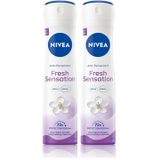 NIVEA Fresh Sensation Kadın Sprey Deodorant 150 ml,72 Saat Anti-perspirant Koruma (2 paketi)