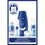Nivea Gelin Çeyiz Seti, Duş Jeli 500ml, Yüz Yıkama Köpüğü, Pump Deodorant,Göz Makyaj Temizleyici