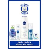 NIVEA Gelin Çeyiz Seti, Duş Jeli 500ml,Yüz Yıkama Köpüğü 150ml,Deodorant,Göz Makyaj Temizleyici,Krem 100ml
