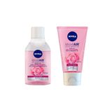 Nivea Gül Suyu Içeren Makyaj Temizleme Jeli 150 ml + Gül Sulu Çift Fazlı Makyaj Temizleme Suyu 400 ml
