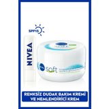 Nivea Güneş Koruyucu Renksiz Dudak Bakım Kremi MedRepair SPF15 ve Soft Nemlendirici Vücut Bakım Kremi300ml