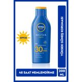 NIVEA GÜNEŞ SÜTÜ KORUMA&NEM 30(YÜKSEK) 200ML 1 ADET