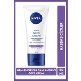 NIVEA Hassas Ciltler İçin 24 Saat Nemlendirici Gece Bakım Kremi 50ml, Doğal Üzüm Çekirdeği, Canlandırıcı